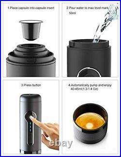 Portable Coffee Maker Outdoor Compact Espresso Machine Travel Drink Accessory