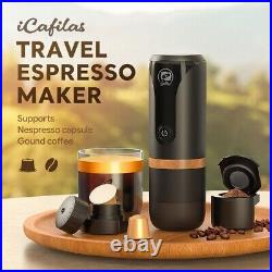 Portable Espresso Machine for Car Travel Coffee Maker Kit USB Charge 2023 Gadget