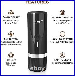 Portable Espresso Maker Non-Heating Version Electric Coffee Machine Compatible G