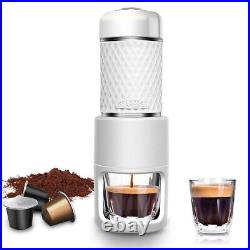Portable Espresso Maker SP200 Brew Coffee Capsules Machine Great for Hikers
