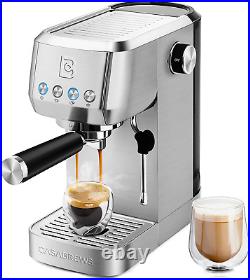 Professional 20 Bar Coffee Machine Maker with Steam Milk Frother 1.3L Water Tank