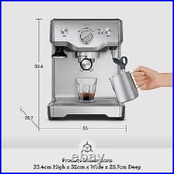 Sage Duo Temp Pro Espresso Machine Coffee Maker with Milk Frother, BES810BSS