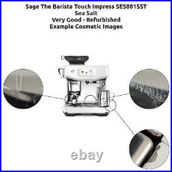 Sage The Barista Touch Impress SES881SST Coffee Machine Maker Kitchen Sea Salt