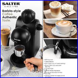 Salter EK3131 Espressimo Coffee Machine 4-Shot Espresso Maker, Milk Frothing