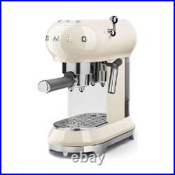 Smeg ECF01CRUK 15 Bar Coffee Machine Maker 1L Pod Ground Coffee Cream B Grade