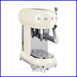 Smeg ECF01CRUK 15 Bar Coffee Machine Maker 1L Pod Ground Coffee Cream B Grade