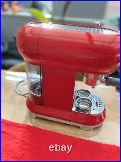 Smeg ECF01RDUK 15 Bar Coffee Machine Maker 1L Pod Ground Coffee RED