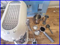 Smeg ECF01WHUK 15 Coffee Machine 1L CREAM Very Good Condition Boxed