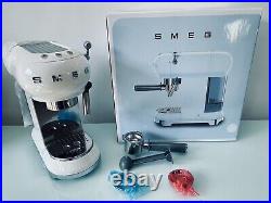 Smeg ECF01WHUK 15 Coffee Machine 1L White