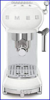 Smeg ECF01WHUK NEW Filter Coffee Machine Pump Espresso Maker Retro 1350W White