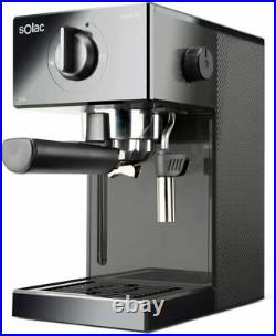 Solac CE4502 Squissita Easy Graphite Coffee Maker Espresso, 20 BAR, Double