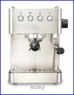 Solis 1014 NEW Espresso Machine Barista Gran Gusto Coffee Maker 1.7L Silver
