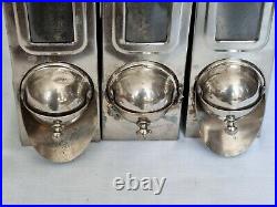 Three Vintage Chvalko-ideal Coffee Bean Storage Dispensers Cafe Or Shop Display
