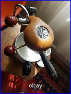 Vintage ATOMIC Brevetti Robbiati Espresso Coffee Maker Golden/Tan Brown Italy