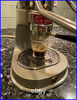 Vintage Arrarex Caravel Lever Espresso Machine Coffee Maker, Silver, 220V