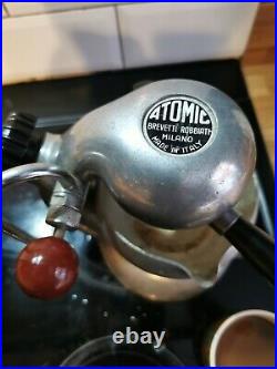 Vintage Atomic Brevetti Robbiati Coffee Espresso Stovetop Machine Maker RARE