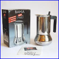 Vintage Italian coffee maker Moka espresso design VeV Vigano BAHIA 6 cups