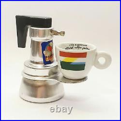 Vintage Italian coffee maker Rapid Coffee Moka espresso pure aluminum