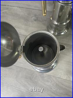 Vintage Vev Vigano Italian Espresso Coffee Maker Pot Stove Top Italy Set Of 5