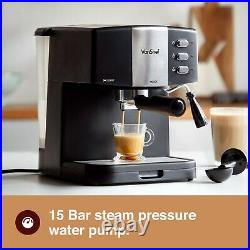 VonShef 15 Bar Coffee Maker Machine Espresso Latte Cappuccino Barista Style