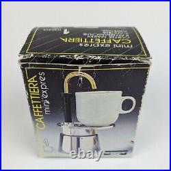 Vtg Bialetti Caffettiera Mini Express 1 Cup Tazza Stovetop Coffee Espresso Maker